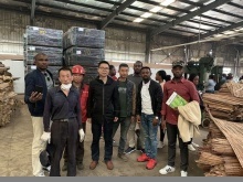 非洲几内亚人到公司参观学习-湖南竹膠板-公司新闻-益阳桃花江竹业发